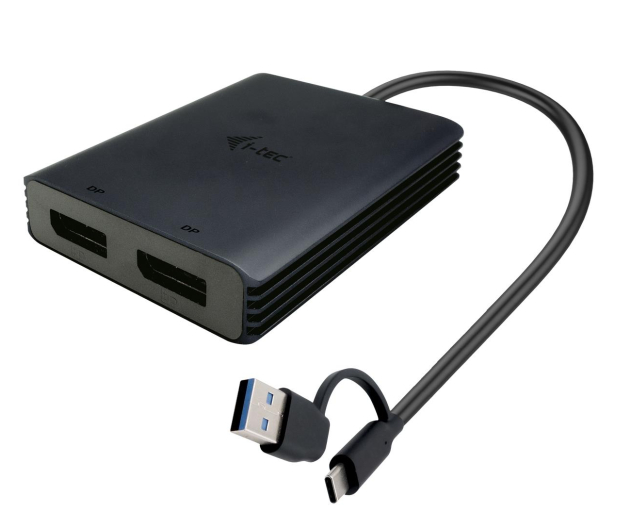i-tec USB-A/USB-C Dual 4K/60 Hz DisplayPort Video Adapter - 1258626 - zdjęcie